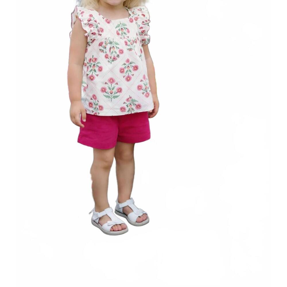 NEW MARCO & LIZZY madison floral short set in pink